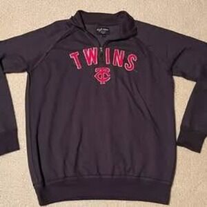 Wright & Ditson Makers Minnesota Twins 1/4 Zip Pullover Sweatshirt Men XL